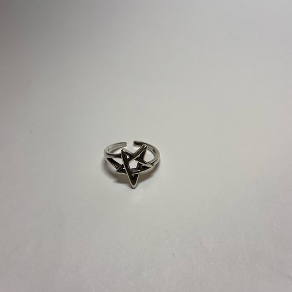 New s925 anarchy pentagram ring - Picture 10 of 11